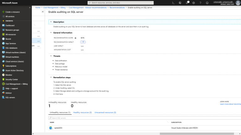 Enabling Auditing In Azure Sql Database - Sqlnethub